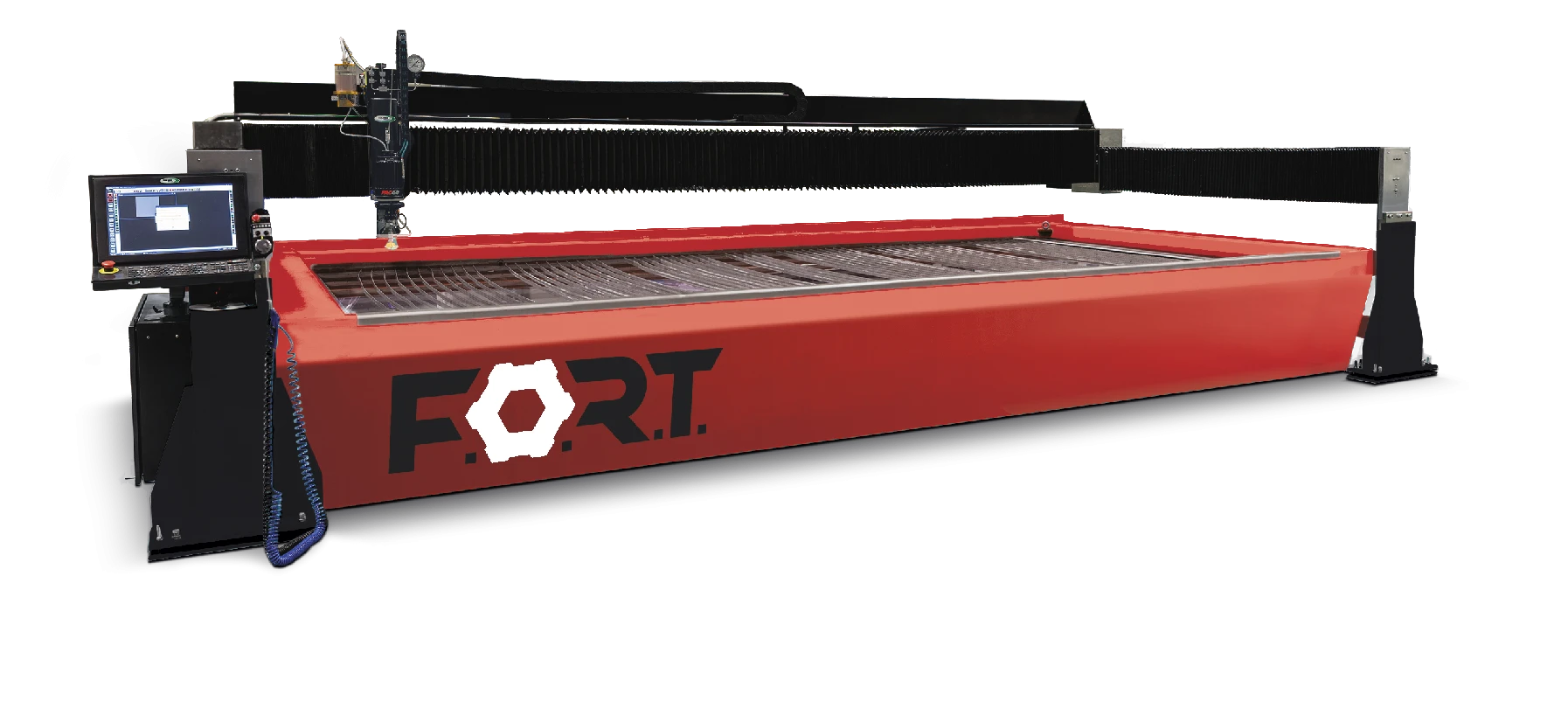 Waterjet cutting machine, model T3000(x6000), mark "F.O.R.T." (ForceOpportunitiesRussianTechnologies)