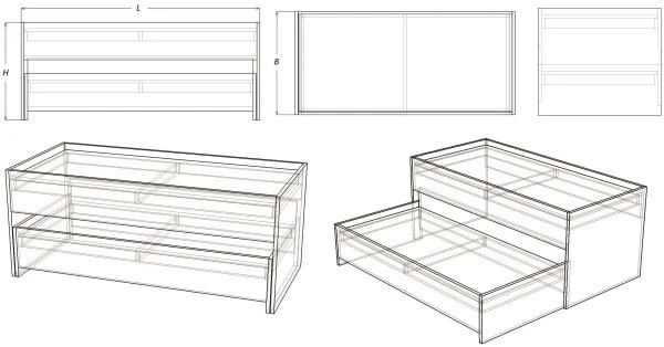 Double decker bed (series K.2)