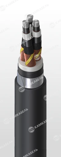 Power cable with aluminium conductors, insulation made of cross-linked polyethylene for voltage 0,66; 1 kV of APvBShv grade
