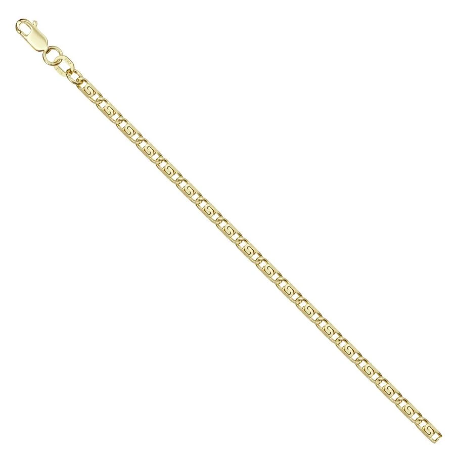 Hand jewellery in 585 gold Lumakina green bracelet with diamond facet NB17-046 1MM 25SM 11.22G