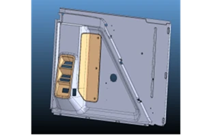 Ceiling console assembly 5299230-5206030-50