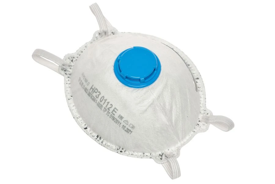 Filtering half-mask for protection against aerosols (with activated carbon layer) with exhalation valve "NRZ-0112E" (FFP2 NR D)