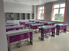 Pupil laboratory table for biology room, model: SLB
