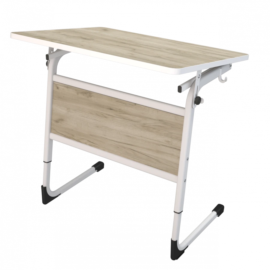 Pupil's table FrPU3p.1.5-7 (single-seat, adjustable. with adjustable angle of table top inclination)