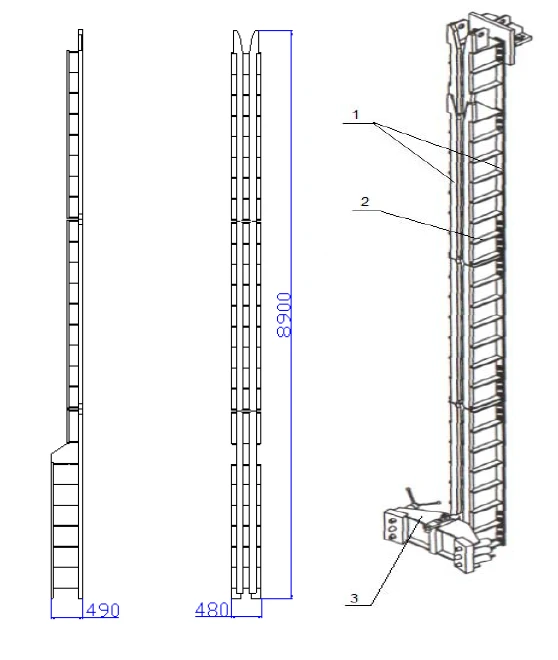Upper block alignment guides