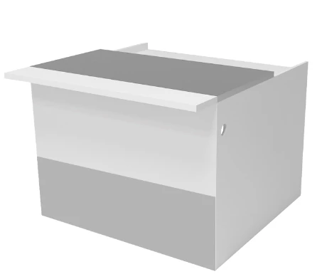 Barrier for receiving LS parcels, marking "MS FURNITURE"