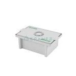 Polymer container for chemical disinfection, sterilisation and pre-sterilisation treatment of medical devices EDPO
