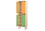 Clothes wardrobe nursery double-deck for 6 places on 4 places Model Shf4s, Shf6s