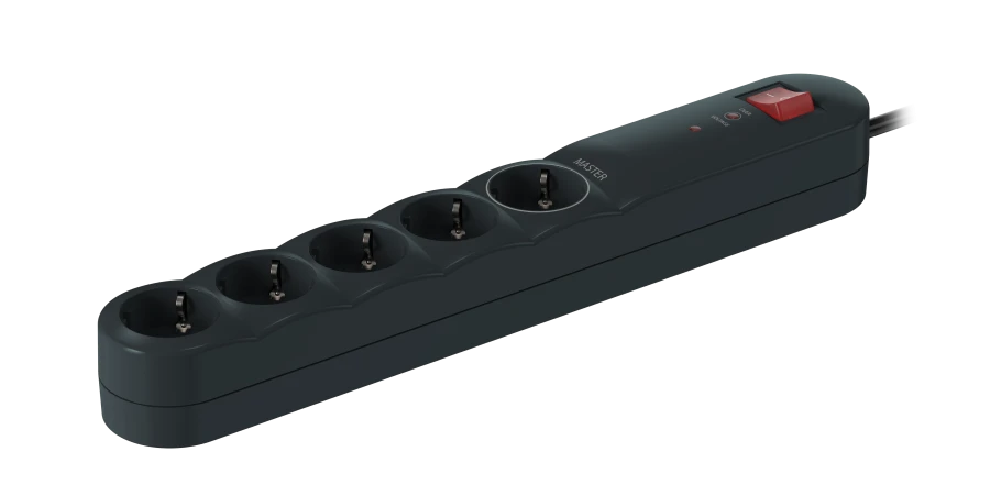 Voltage-Protected Extension Cord 5x16A 2.3kW 1.5m, CADUCEUS ALING