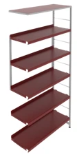 Metal shelving unit 880x300x1752 mm