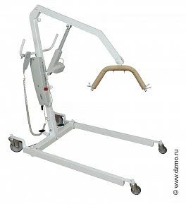 Medical moving and transporting means for patients UPE-DZMO with height change by means of electric drive.