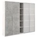 Wardrobe tall 4 leaves with B-tone niche