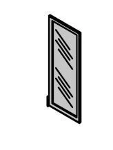 Medium glass door. Furniture set "Time.S"