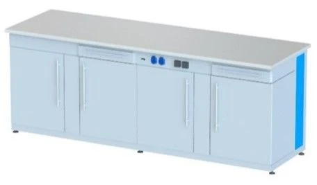 Demonstration table with electrics and bollards SDFT PF