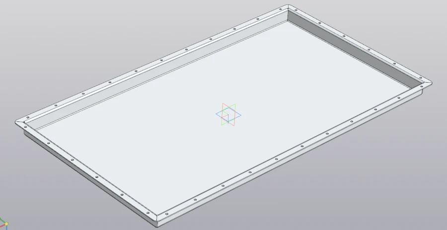 Aluminium cover RSBG.735412.005