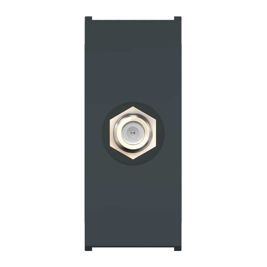 CADUCEUS ALING MODE Flush-mounted aerial socket TV satellite F/F single, 1M, anthracite, art. 6625.?
