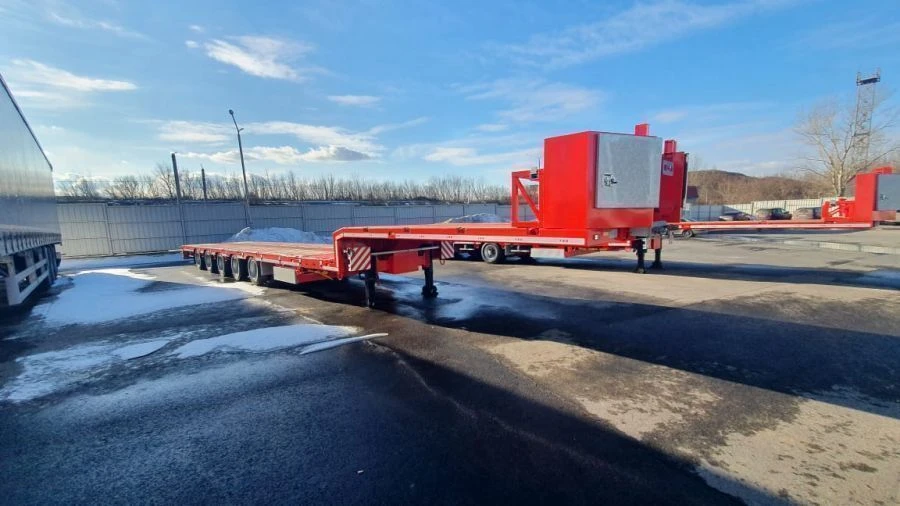 Semi-trailer TSR 5S0U2N without hydraulic mechanisms with Cordiant Professional TR-1 235/75R17,5 143/141 J tyres, with disc whee
