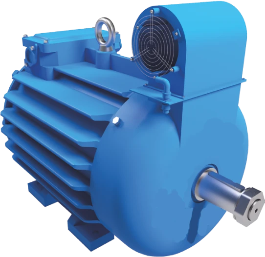 Three-phase asynchronous crane motors with squirrel cage rotor for operation as part of frequency-controlled power drives