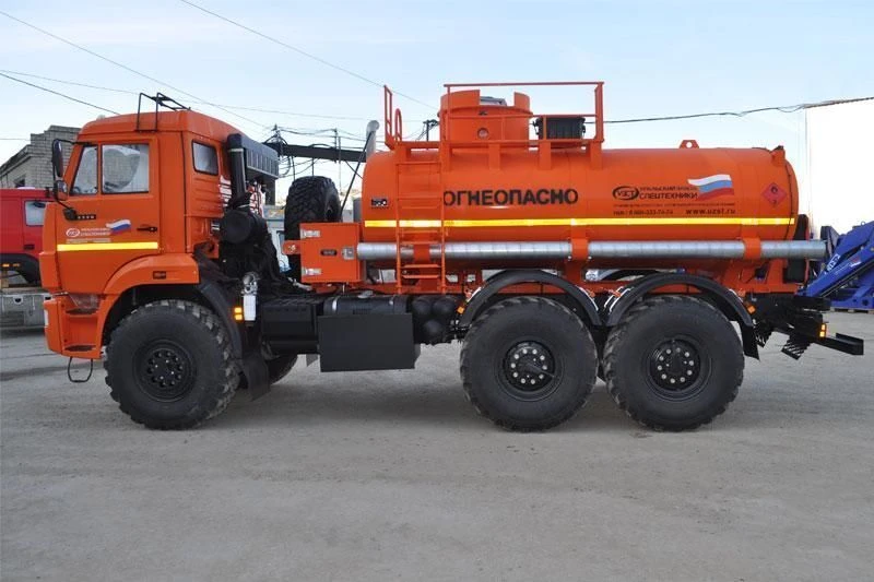 Fuel tanker, UZST brand, type 6619-61 on KAMAZ 5350-D5 chassis