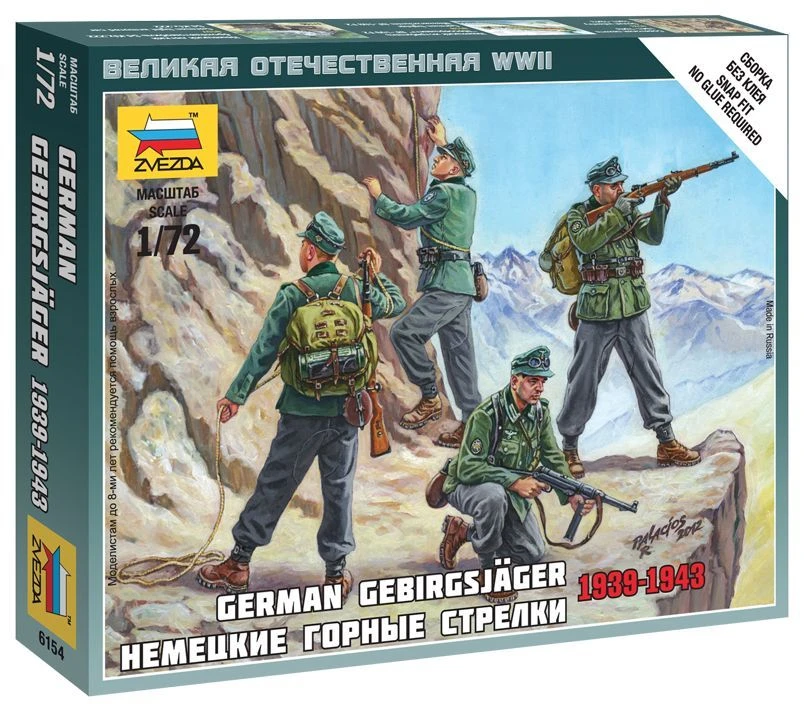 Assemblage model "German mountain gunners"