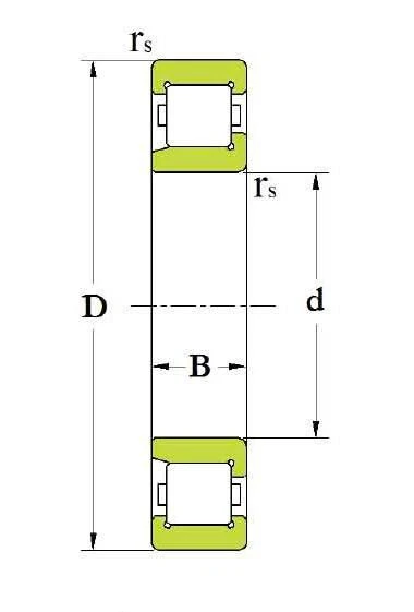 Deep groove roller bearing with short cylindrical rollers 30928/630