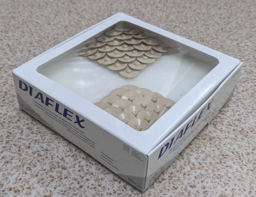 DIAFLEX diamond-filled elastic dental heads, set of 50 pieces, final treatment, any shape CK11