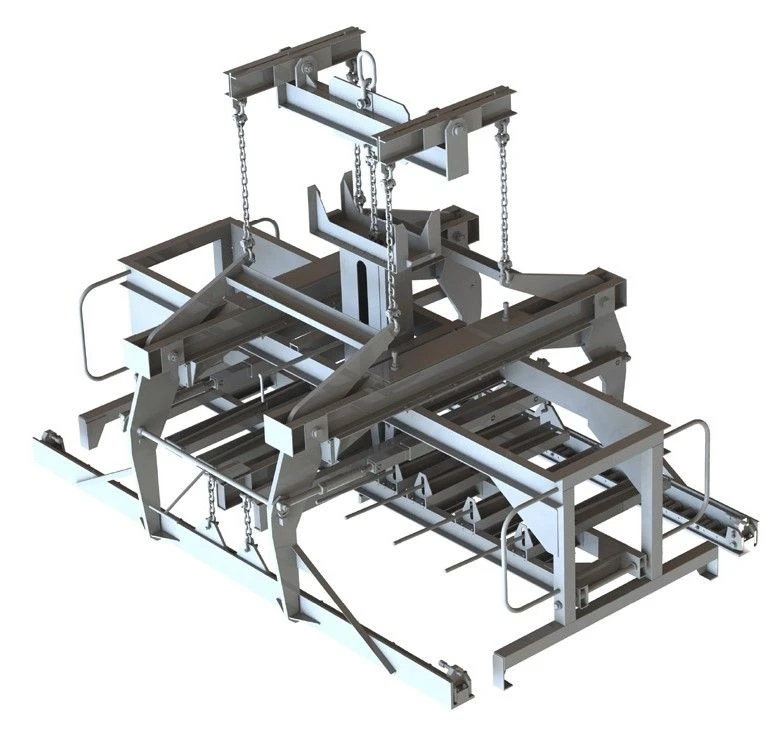 GRIPPER FOR CARRYING AND SPREADING SLEEPERS