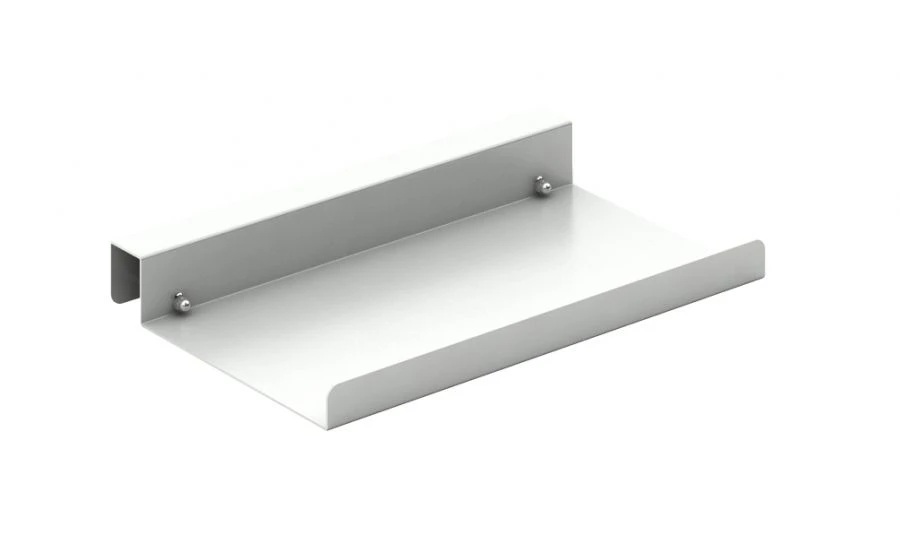 Hanging adjustable shelf under the system unit
