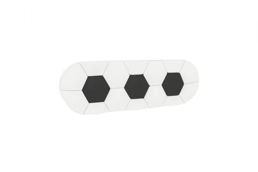 Futbol LD.518150.000 Upholstered backrest (White/Black )