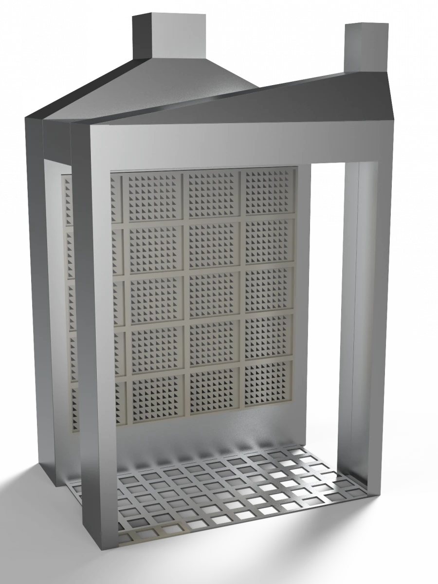 Paint spraying booth OK