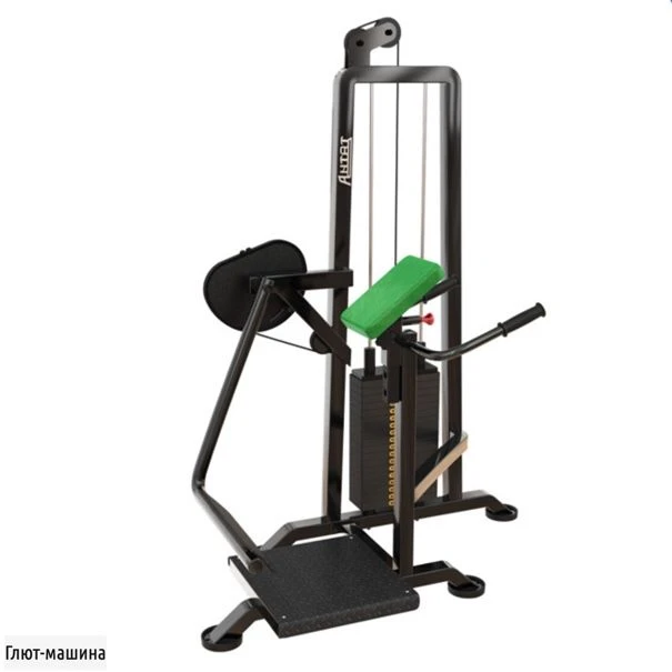Glute-machine weight-block machine