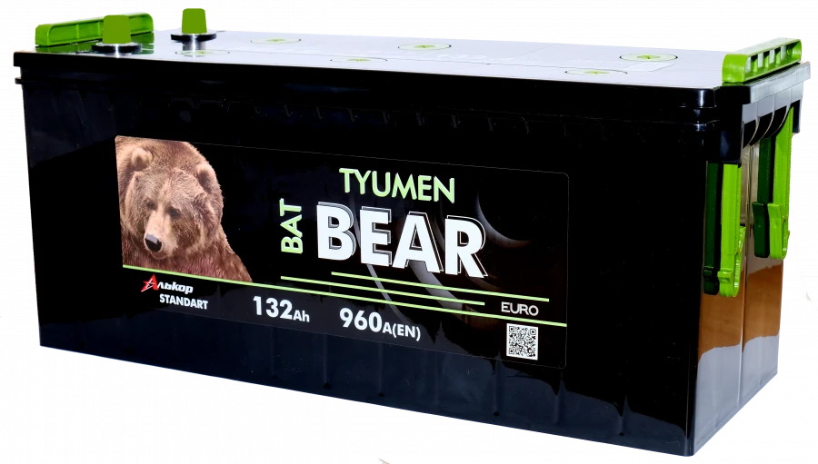 Lead accumulator for starting piston engines 6ST-140VLA "Tyumen BatBEAR"