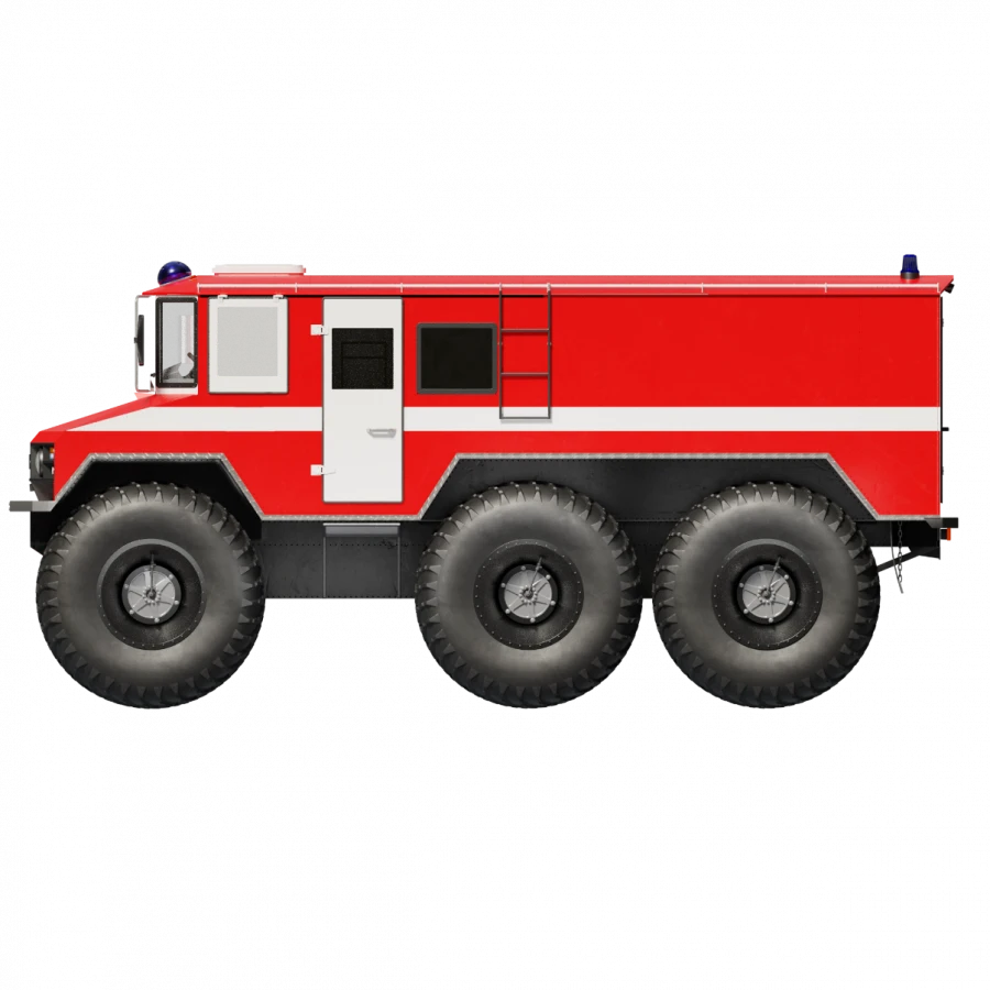 Burlak" snowmobile for fire search and rescue. Model 02.008