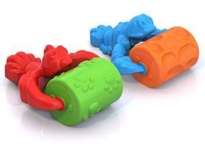 Sand play rollers (blue, red)