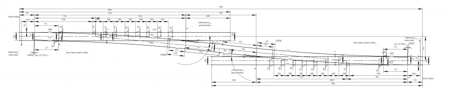 Single ramp of P65 type 1/11 on reinforced concrete beams for high-speed traffic of the project 2728.00.000-10