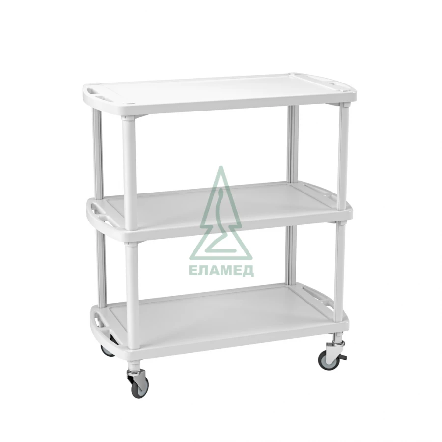 Medical polymer tiered table-cart "STMP-01-"ELAT", var. 6 GIKS.942810.102 TU