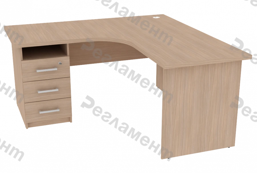 Corner table B1 900-2500x900-2500x650-950mm(WxHxH)