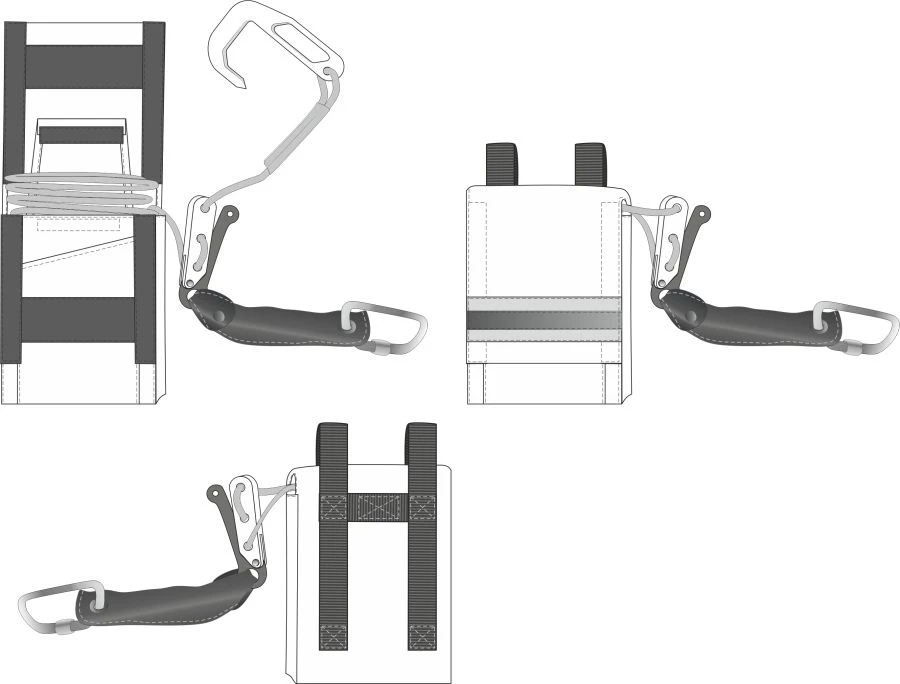 Rope-release individual fire manual device, model 7204