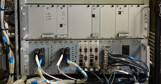 Train control equipment for automated metro train traffic control PAM-ATP