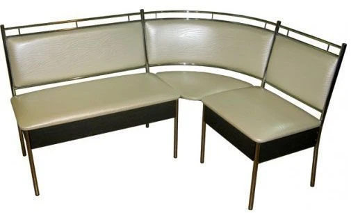 Corner banquette on a metal frame (Ban U MK 6.3)