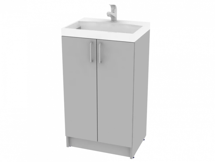 Bin with sink 510x400x912mm (WxHxH)