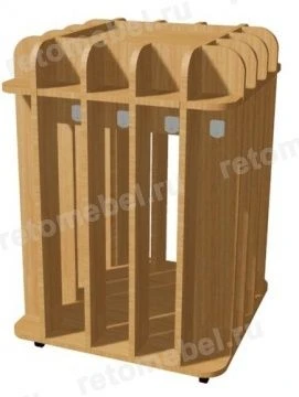 Floor towel rail on wheels for 16 places