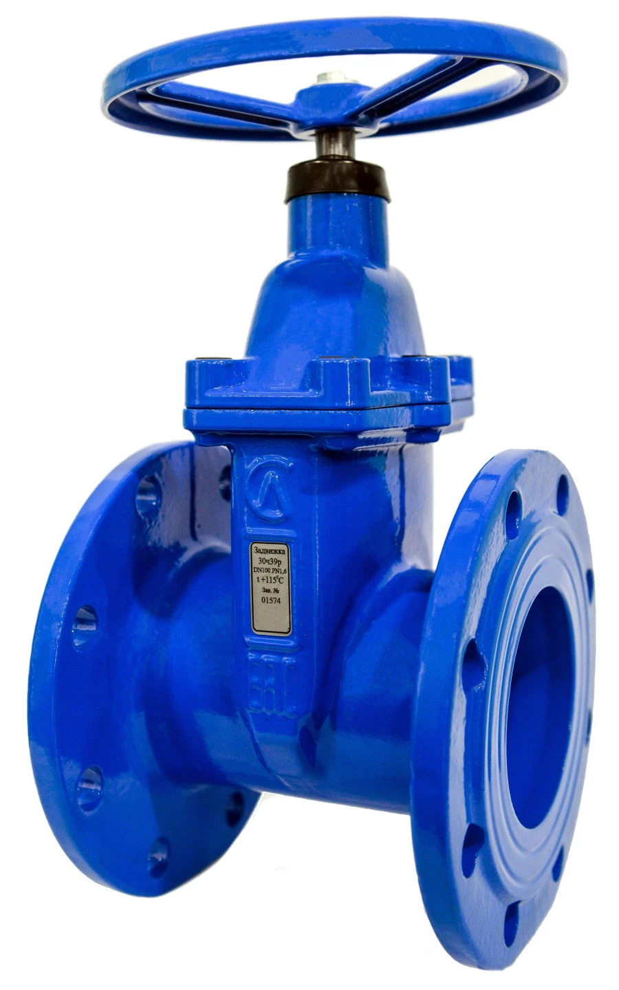 Cast iron gate valve with rubberised wedge 30ch39r SLG13