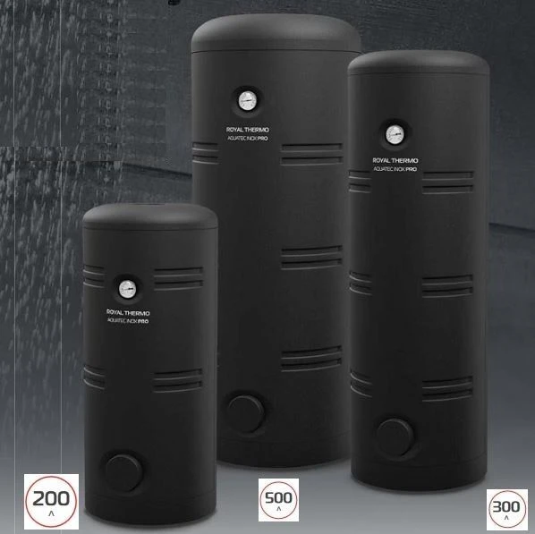Indirect heated boiler of "Royal Thermo" brand, model AQUATEC INOX RTWX-P 301