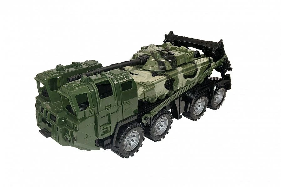 Military tractor "Shield" with tank (camouflage)