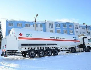 Semi-trailer-slurry tanker PPTST-SPG4, type PPTST4, modification 969935-0000010 ( without pump). Axial unit AGOS-4-GT7-00.00.000
