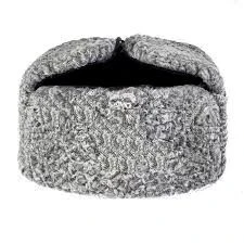 Karakul fur earflap for employees of institutions and bodies of the penal and correctional system of the Russian Federation, typ