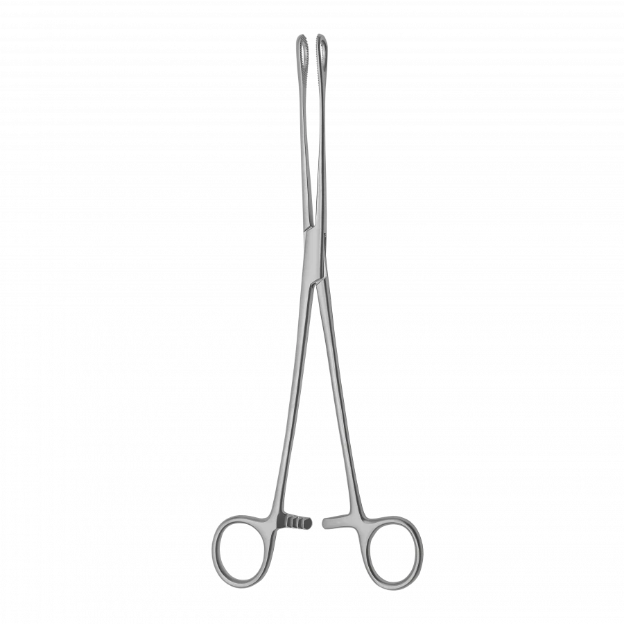TSH-04-173-26 Forceps for removal of foetal egg with cremalier straight, 260 mm