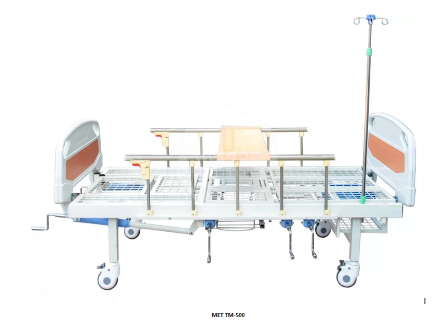 Functional medical bed with toilet unit MET, version MET TM-500