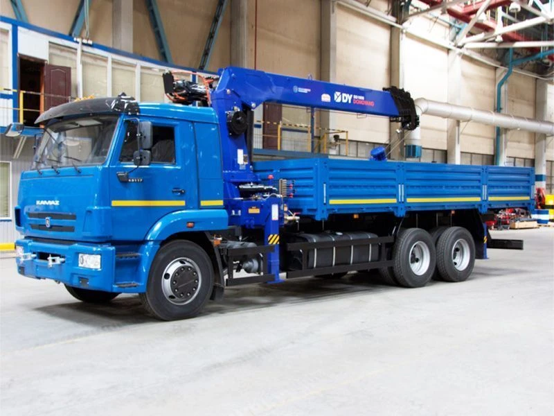 Vehicles of modification 4388G1-10 - flatbed platform with CMU on the basis of KAMAZ chassis, type 6520, modifications 6520-53.